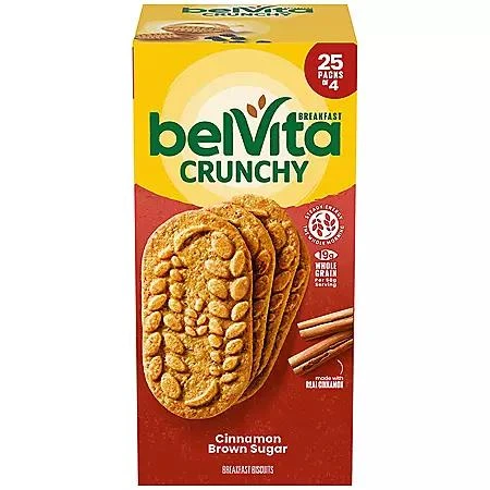 belVita belVita Cinnamon Brown Sugar Breakfast Biscuits, 25 pk., 4 biscuits per pack 1