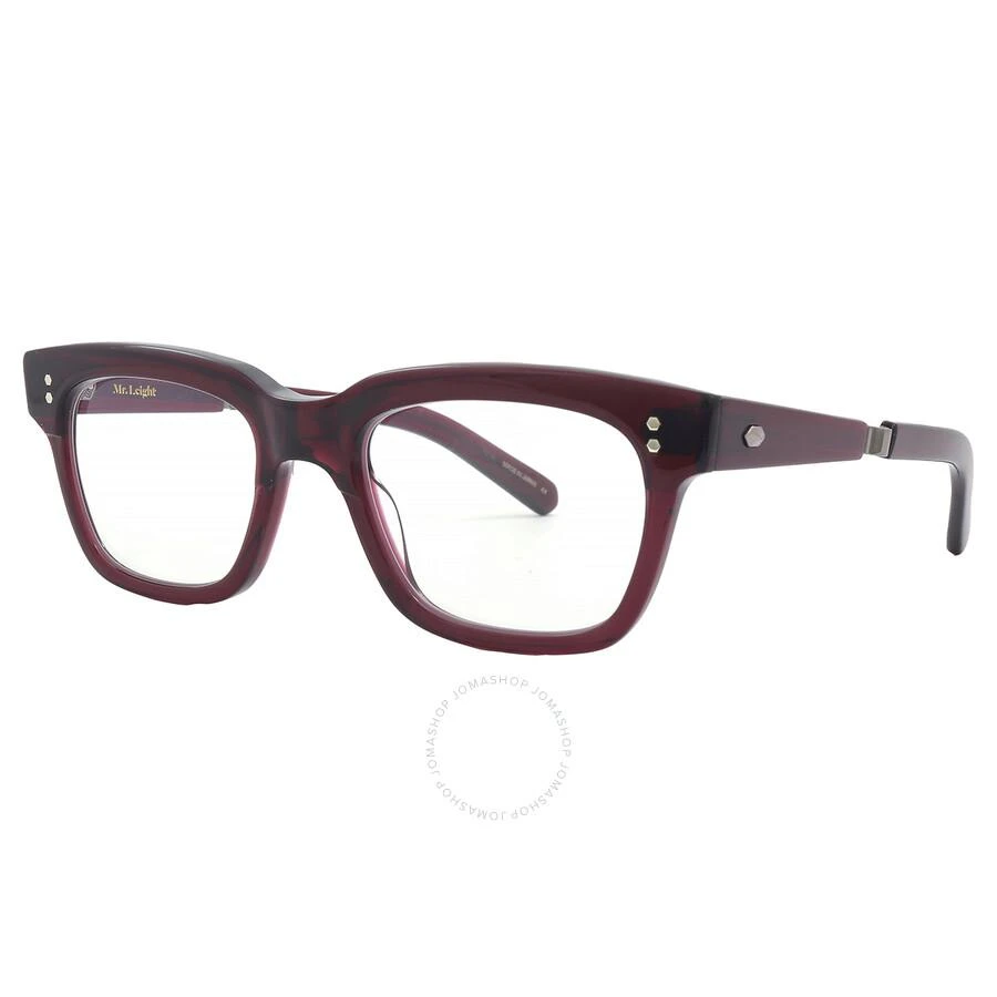 Mr. Leight Ashe C Demo Rectangular Unisex Eyeglasses ML1018 RXBRY-GM 49 3
