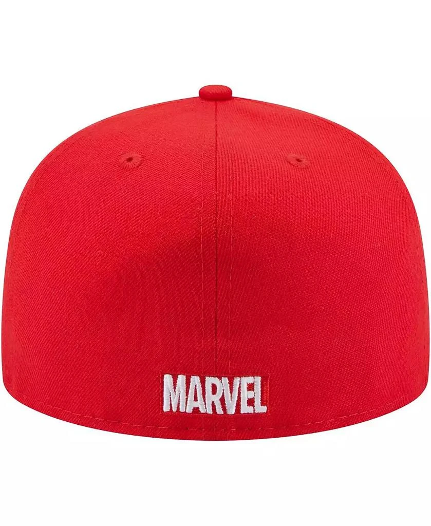 New Era Men's Red Spider-Man Faces 59FIFTY Fitted Hat 3