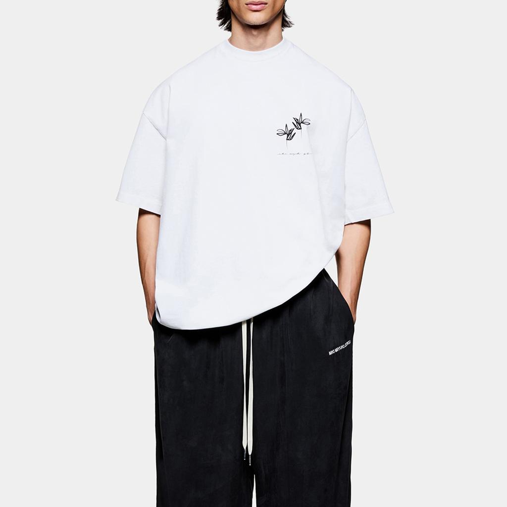MKI Miyuki Zoku Ink Flower Cotton-Jersey T-Shirt