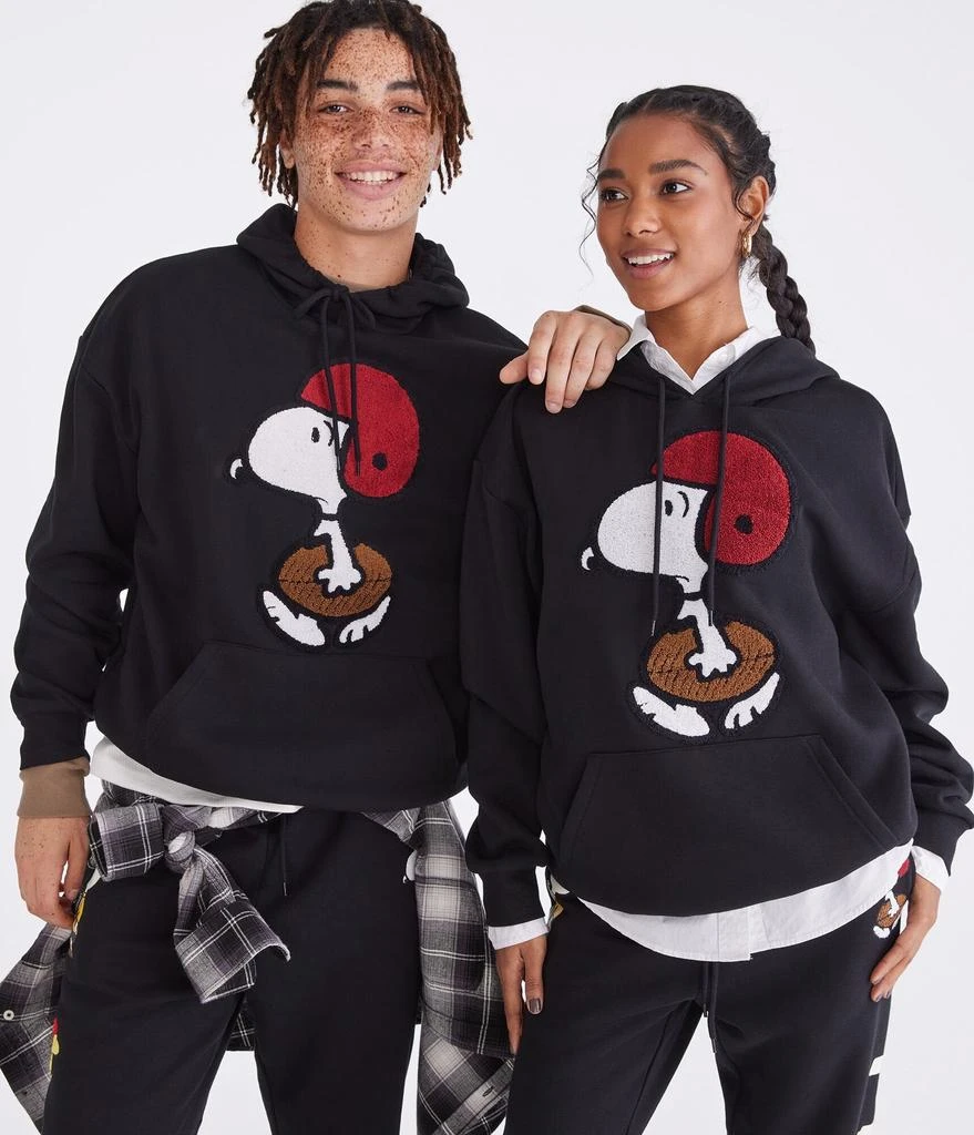 Aeropostale Peanuts | Aéropostale Snoopy Football Pullover Hoodie 1