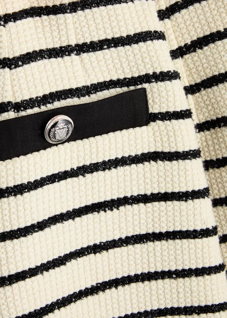 VERONICA BEARD Gershwin striped cotton-blend shorts 5