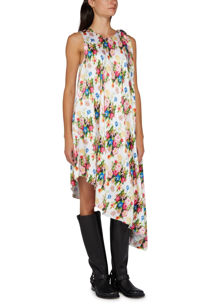 Loewe Asymmetrical floral print dress - Dresses & Skirts