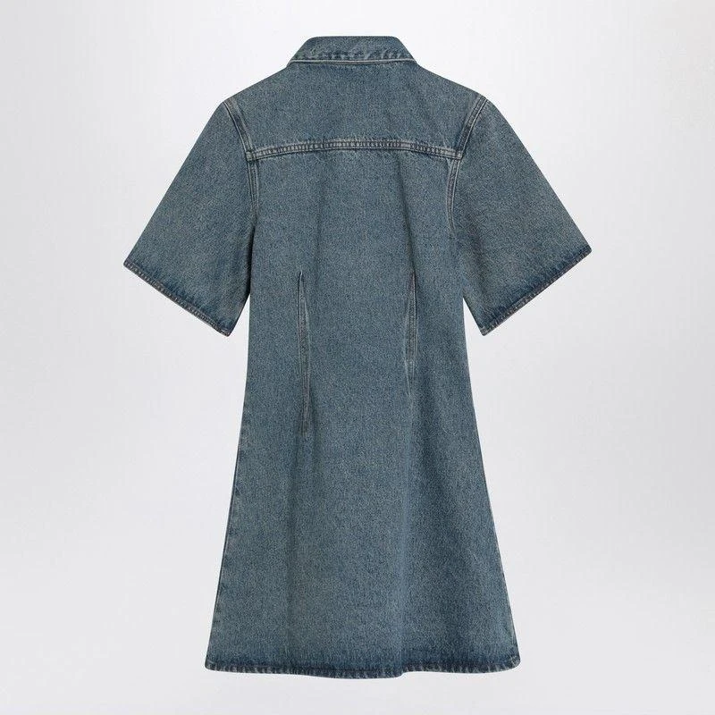 AMI MINI DRESS AMI DE COEUR IN DENIM 2