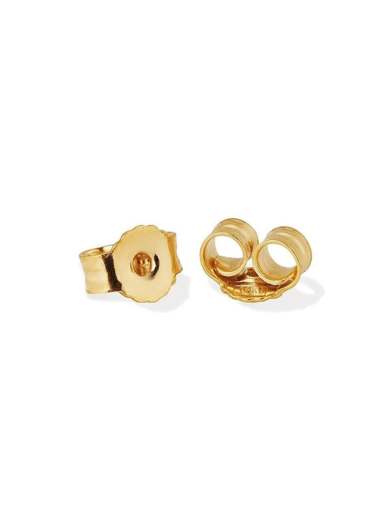 Oradina 14K Yellow Gold Sweet Heart Studs 6