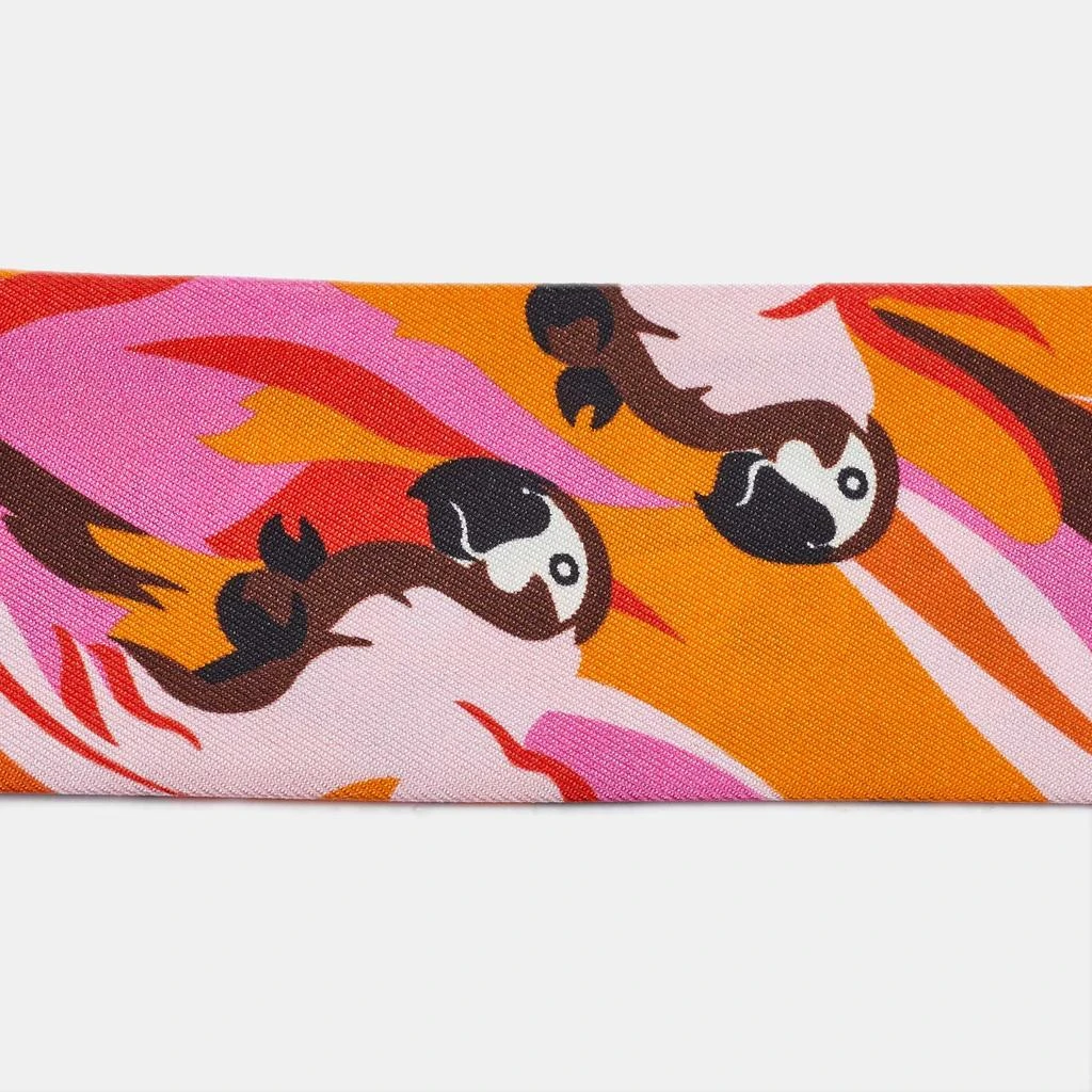 Fendi Fendi Multicolor Printed Silk Bandeau Twilly 3