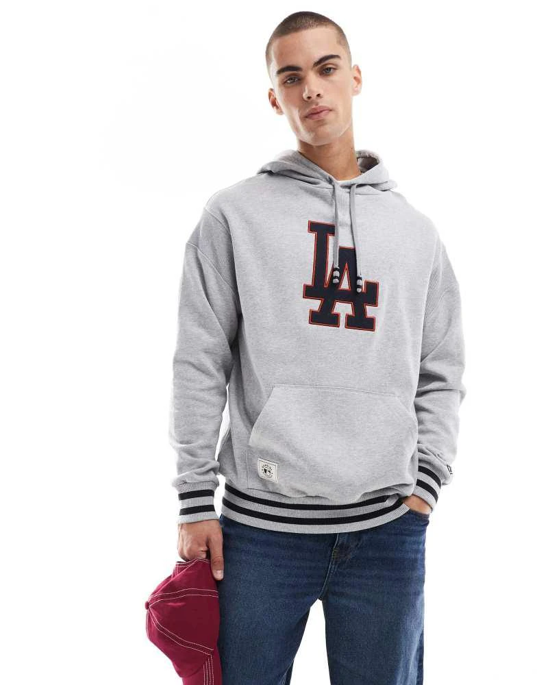 New Era New Era LA Dodgers hoodie in grey 1