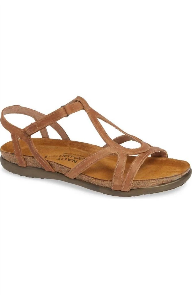 Naot Women's Dorith Sandal In Latte Brown Leather 1