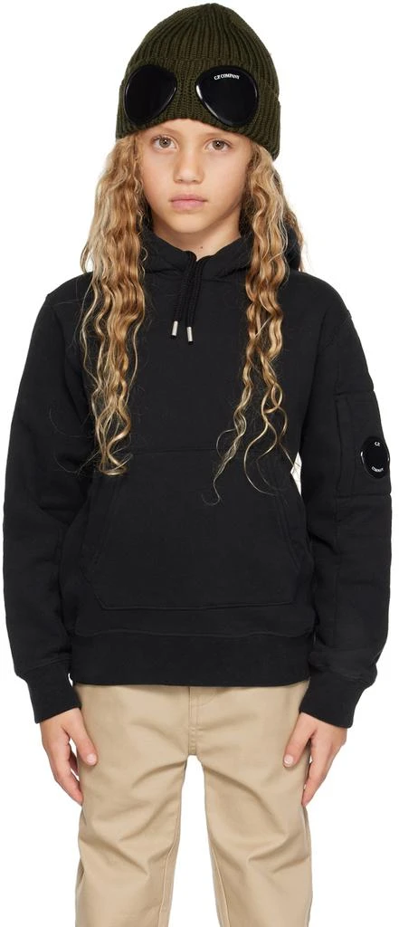 C.P. Company Kids Kids Black Basic Hoodie