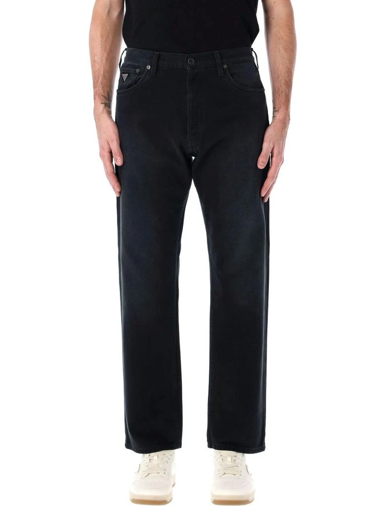 Prada Prada Logo Patch Straight-Leg Jeans 1