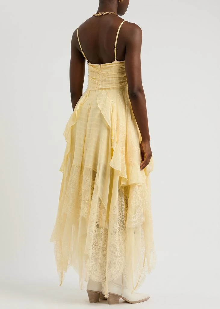 Free People Sheer Bliss lace-panelled chiffon midi dress 3