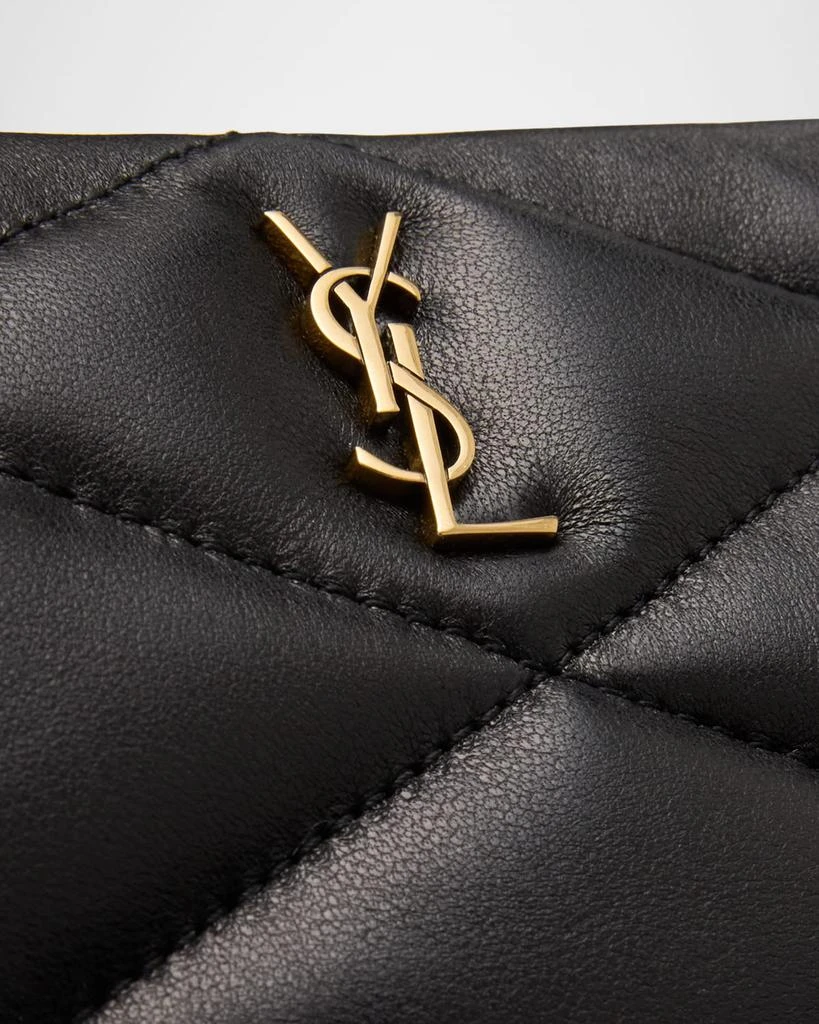 Yves Saint Laurent Sade Large YSL Cosmetic Pouch Bag in Quilted Leather 4