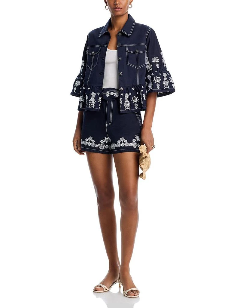 Cinq à Sept Cinq a Sept Mazie Eyelet Mandie Denim Jacket 8