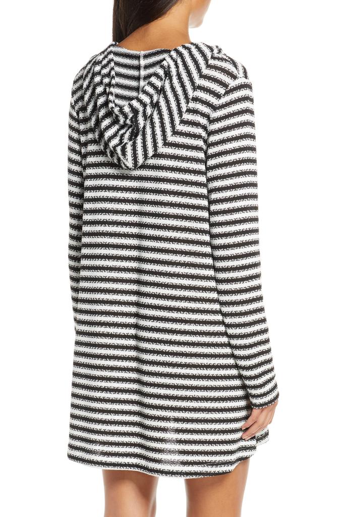 La Blanca Slouchy Hooded Sweater Cover-Up Tunic