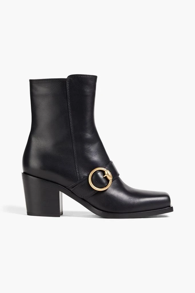 Gianvito Rossi Wayne buckled leather ankle boots 1