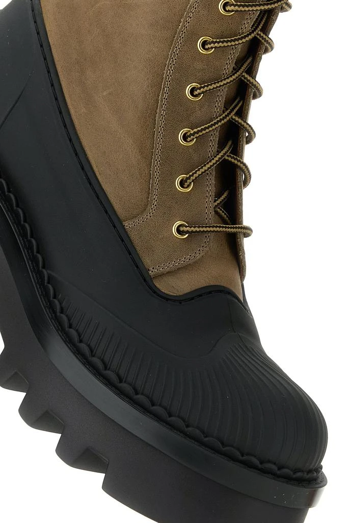 Chloé Two-tone nabuk and rubber Phoenix ankle boots 4