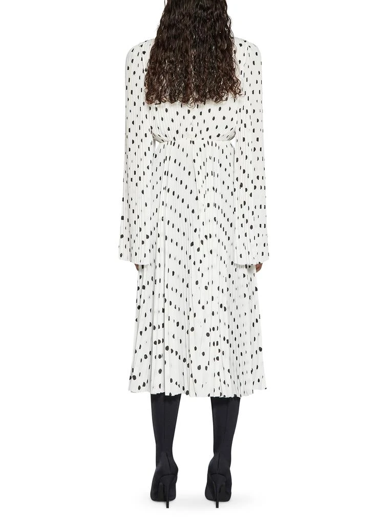 Balenciaga Hand drawn polka dot pleated dress 6