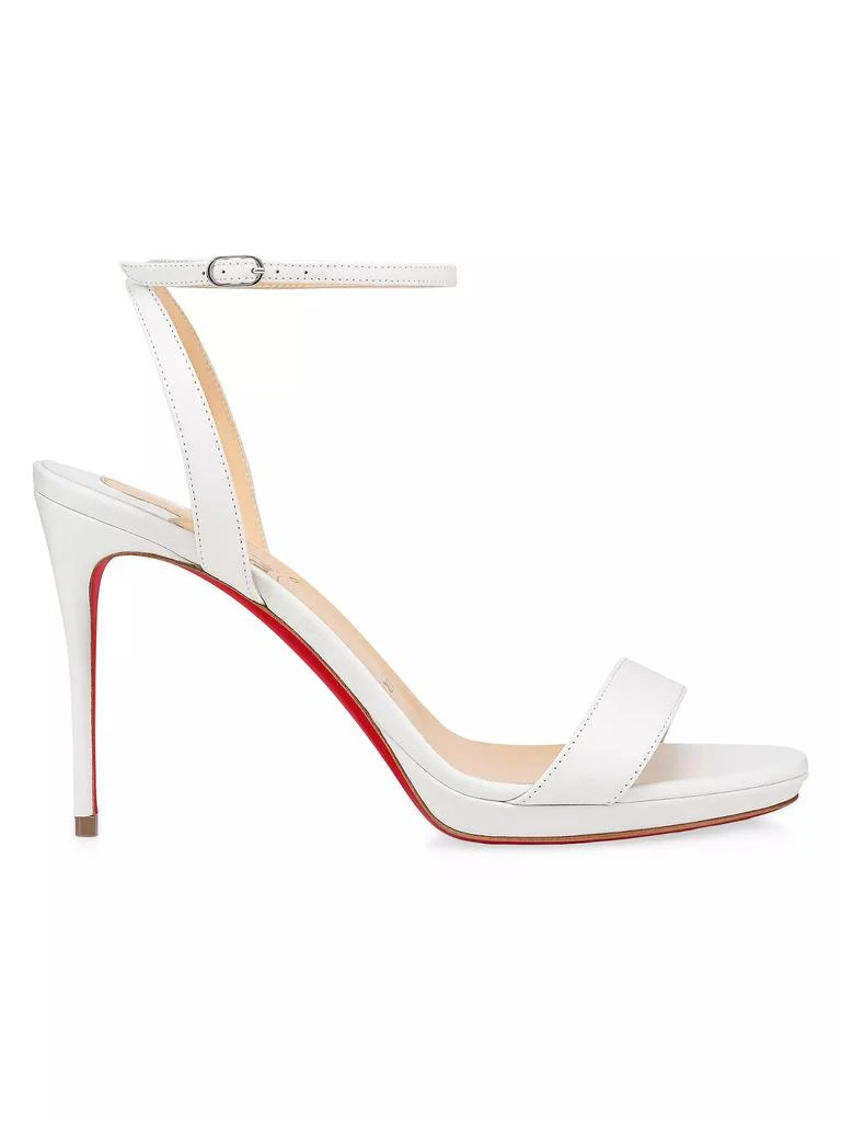 Christian Louboutin Loubi Queen 100MM Leather Sandals 1