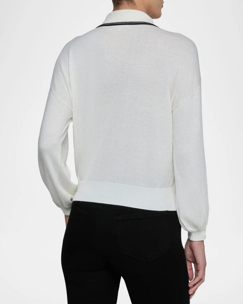 L
Agence Malaki Cropped Polo Sweater 3