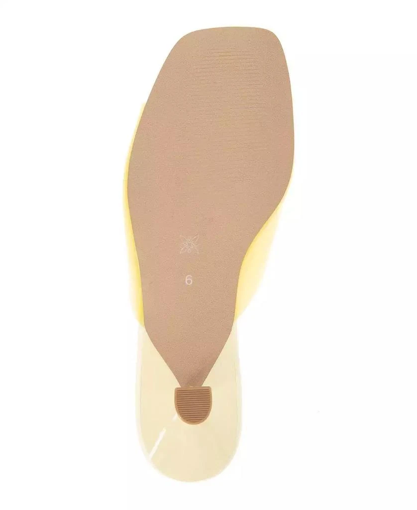 BCBG Women's Inika Vinyl Slip On Dress Sandals 5