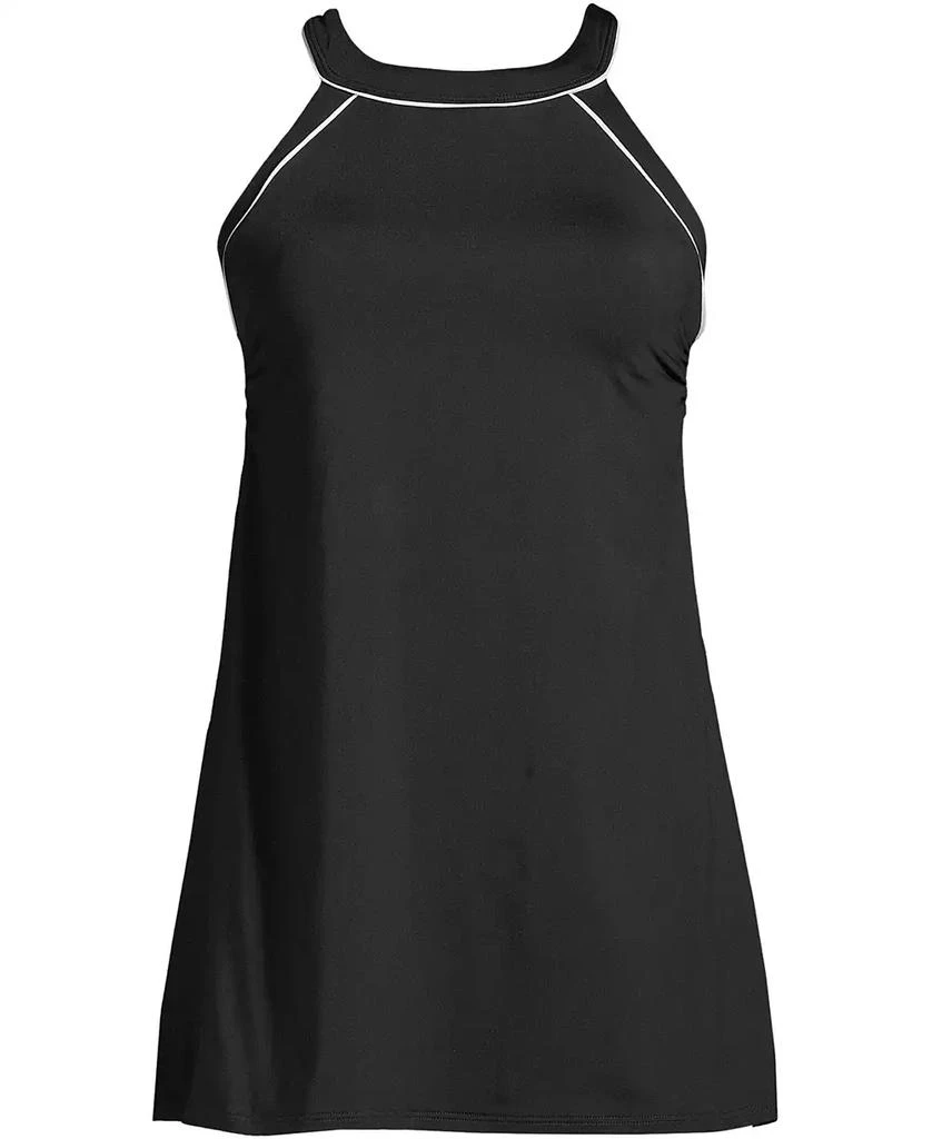 Lands' End Women's G-Cup High Neck Swim Dress Swimsuit 3