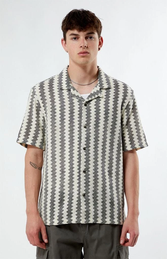 PacSun Chevron Blocked Camp Shirt 1