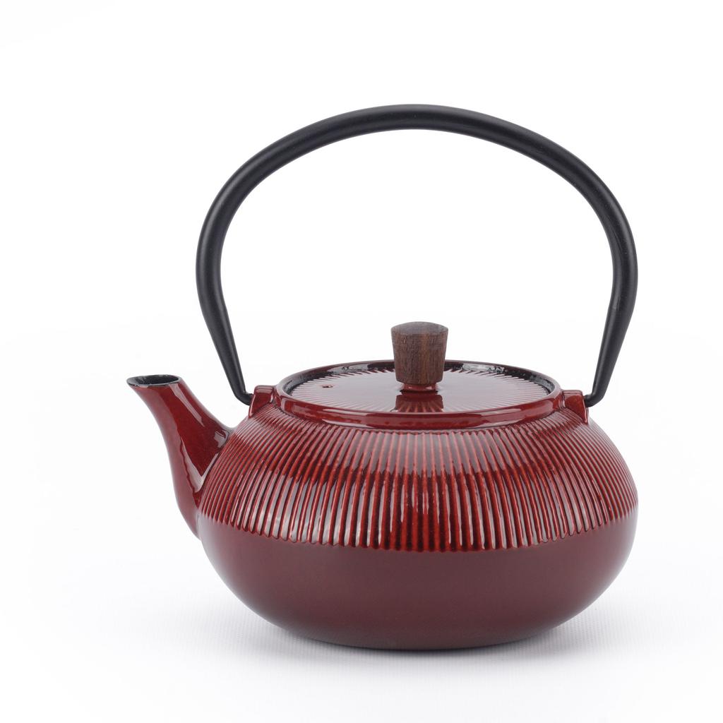 MNML Enameled Cast Iron Teapot - Line
