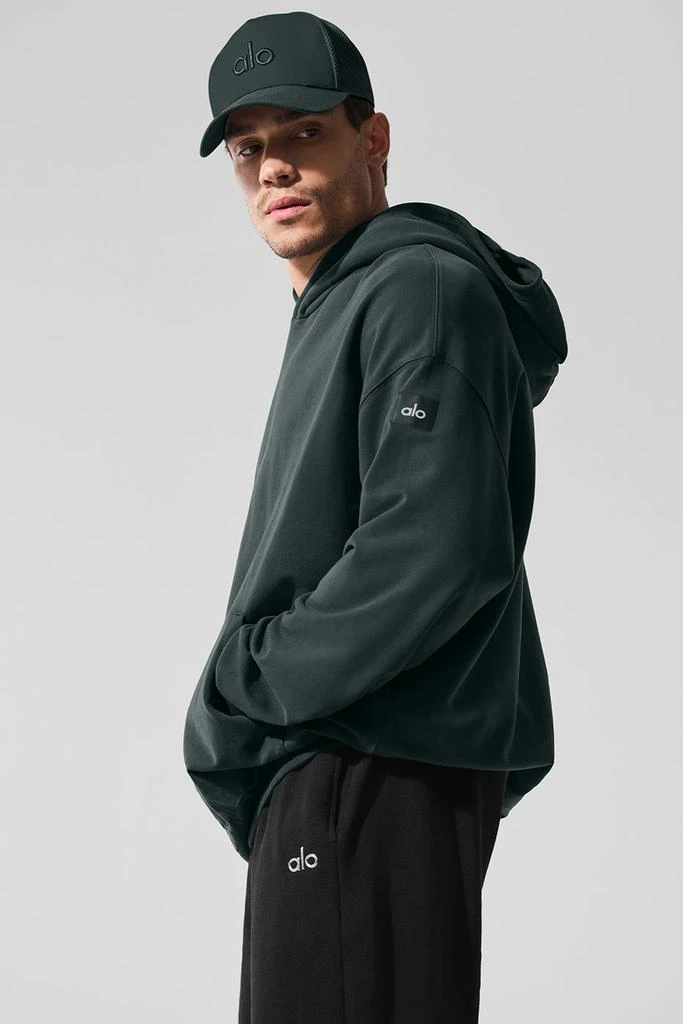 Alo Double Take Hoodie - Charcoal Green 3