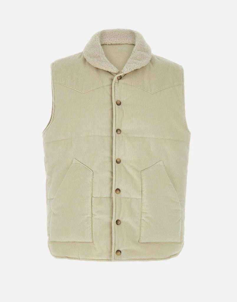 GRAN SASSO Corduroy  trim gilet 1