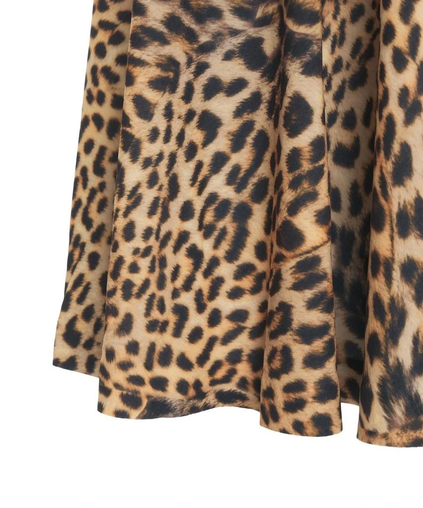 Norma Kamali Norma Kamali Cheetah Print Flared Dress 4