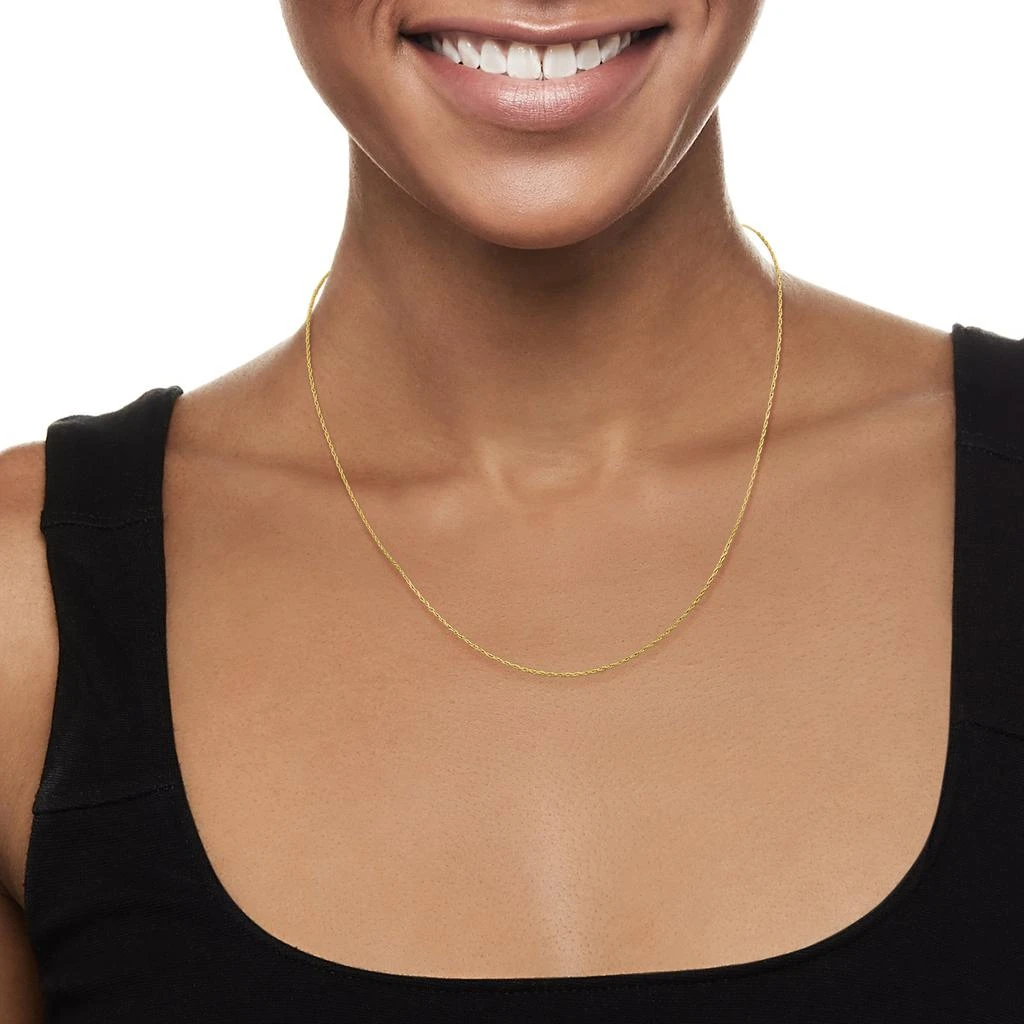 Ross-Simons Italian 1mm 14kt Yellow Gold Rope Chain Necklace 2