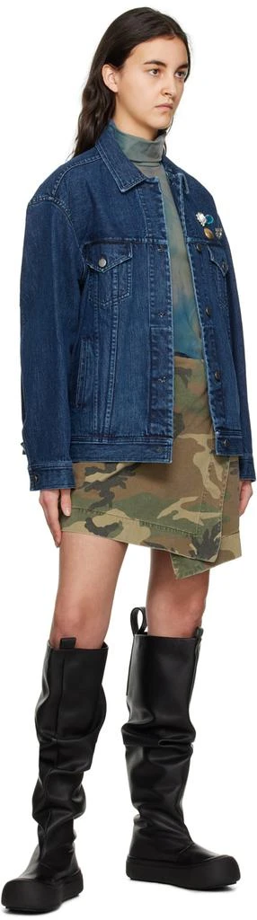 Song for the Mute SSENSE Exclusive Blue Oversized Denim Jacket 4