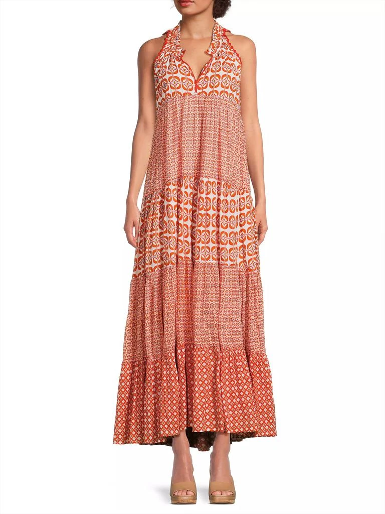 Ro's Garden Sofia Printed Cotton Maxi Dress 2