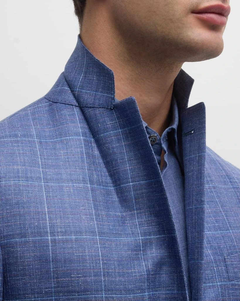 Canali Men's Windowpane Sport Coat 7