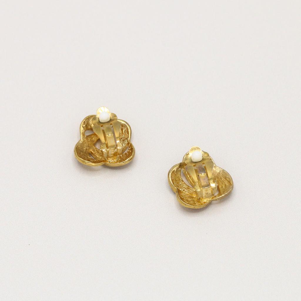 Orelia Vintage Vintage Woven Stone Clip On Earrings