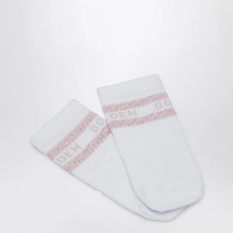 Golden Goose Set Sneaker Baby School white/pink with socks 3