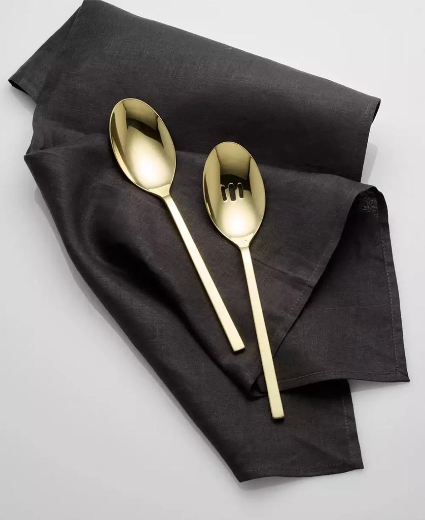 Oneida Allay Champagne 2-Piece Serving Spoon Set 4