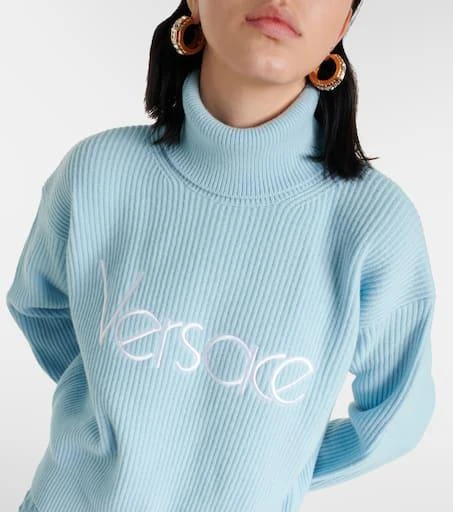 Versace Logo turtleneck sweater 4