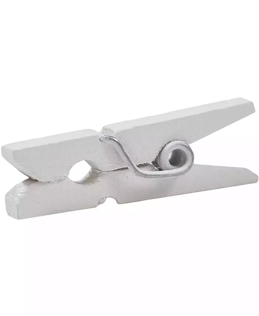 JAM Paper Wood Clip Clothespins - Small - 0.88" - 50 Clothes Pins Per Pack