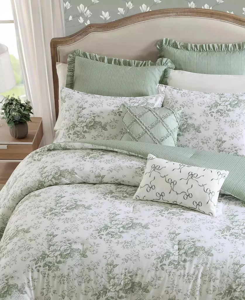 Laura Ashley Toile Delight Reversible 5-Pc. Comforter Set 3