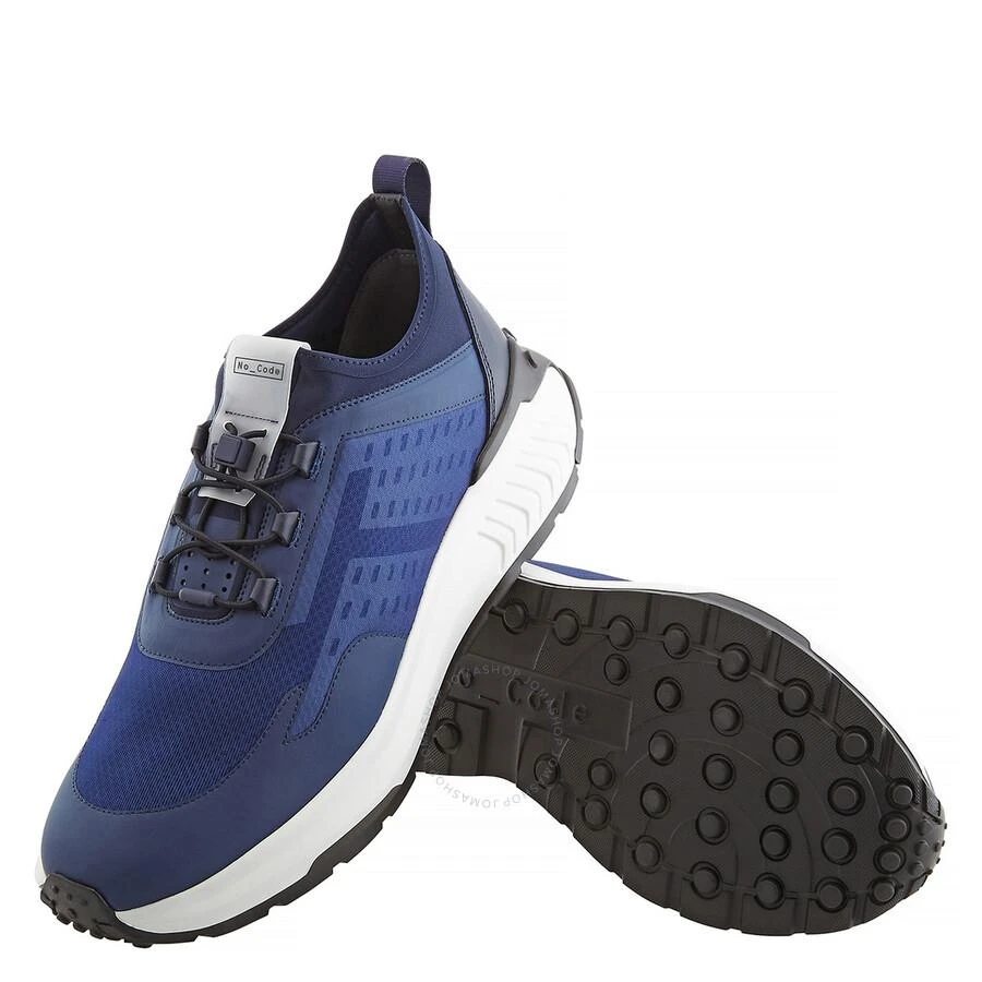 Tod's No_Code J Men's Blue Tuareg in Technical Fabric and Leather 2
