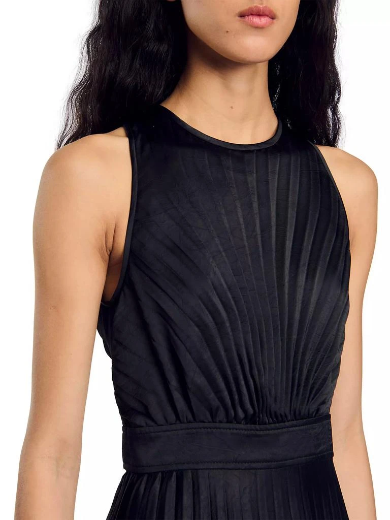 Sandro Pleated Midi Dress 5