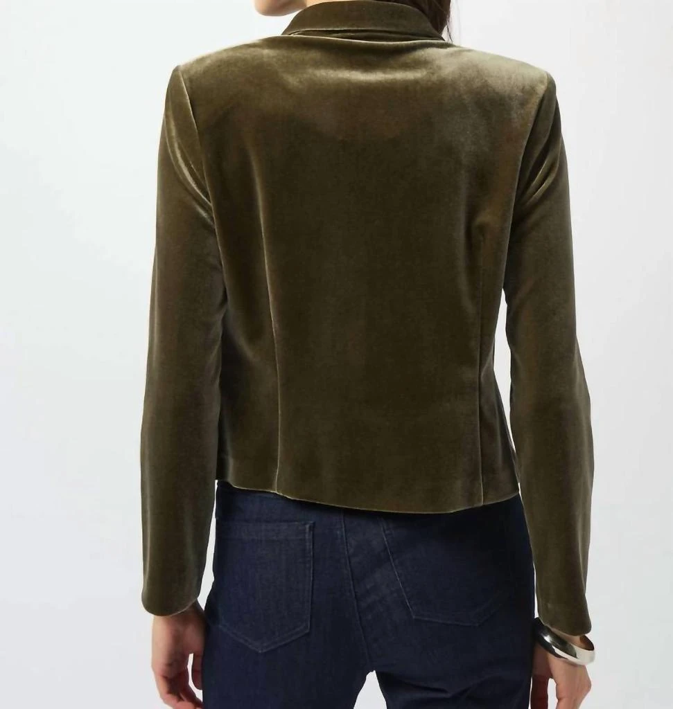 JOSEPH RIBKOFF Joseph Ribkoff - Velvet Knit Fitted Blazer 5