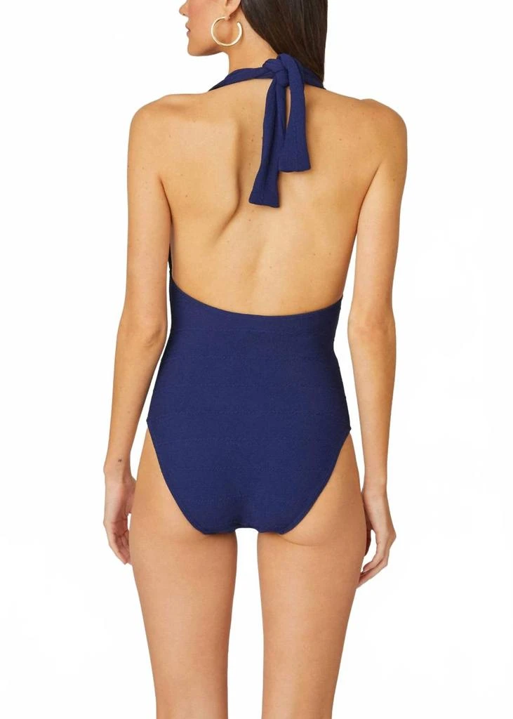 Shoshanna Halter One Piece In Navy 3