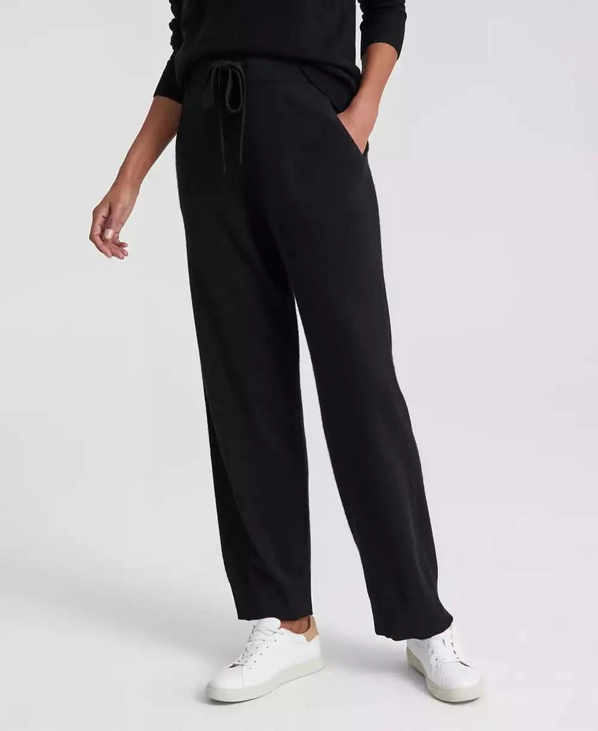 Charter Club Women's Petite 100% Cashmere Straight-Leg Pants, Created for Macy's 1