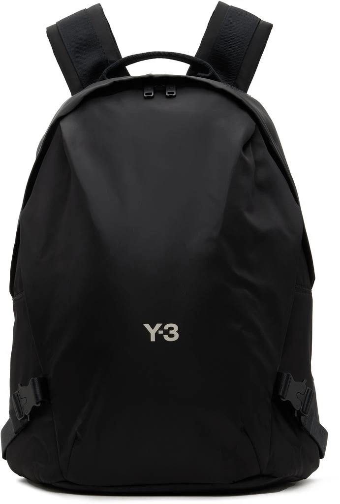 Y-3 Black Nylon Backpack 1