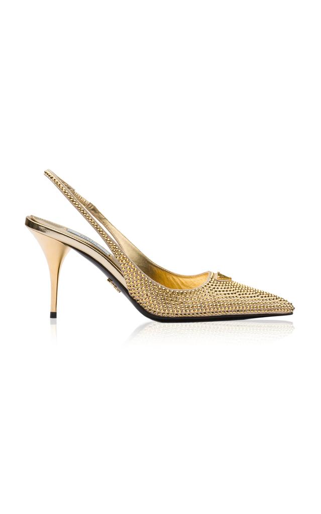【限定期間SALE】Prada ポインテッドトゥミュール23.5cm〜24cm Prada 100mm Slingback Logo Pumps | Black | FARFETCH