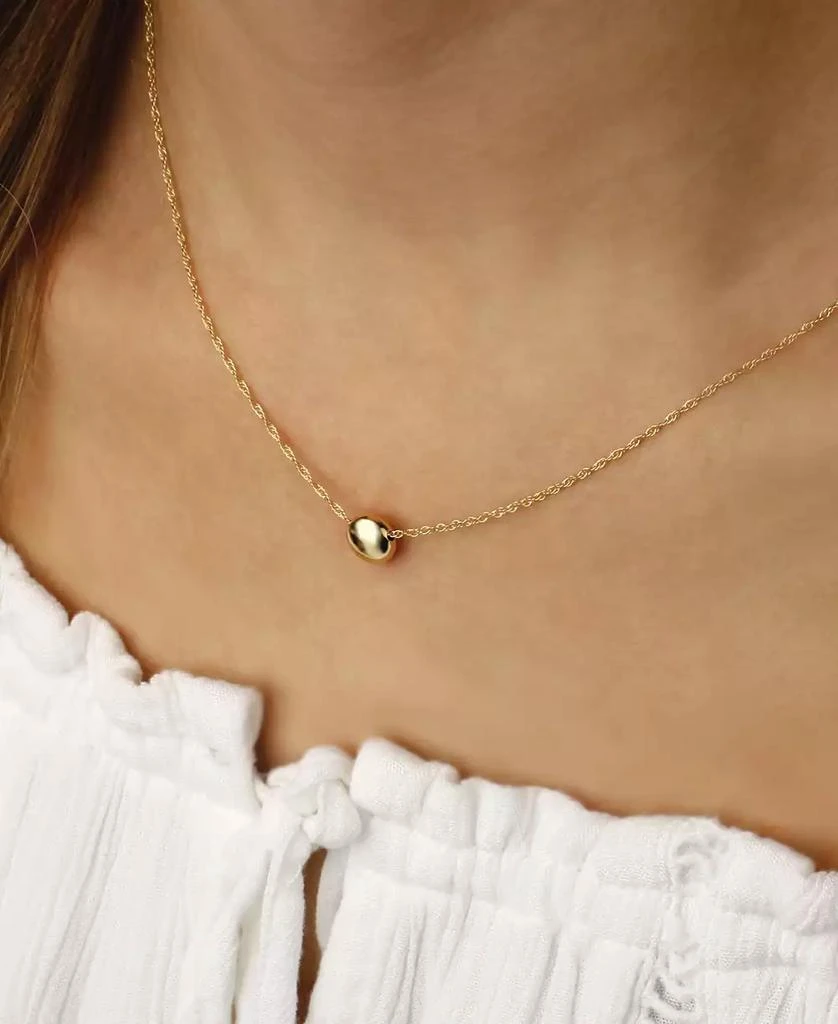 Macy's Flat Ball Necklace Set in 14k Gold (7mm) 2