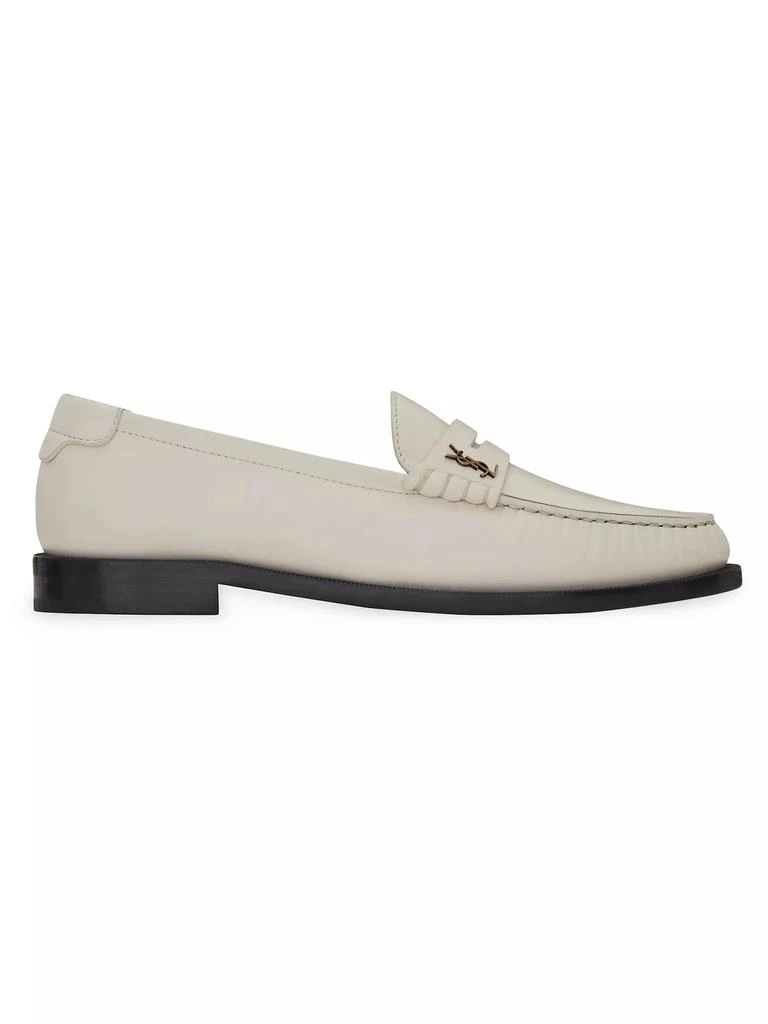 Yves Saint Laurent Le Loafer Monogram Penny Slippers In Smooth Leather 2