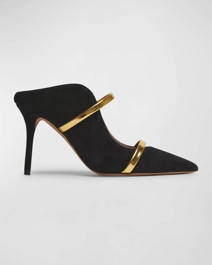 Malone Souliers Maureen Suede Dual-Band Mule Pumps 1